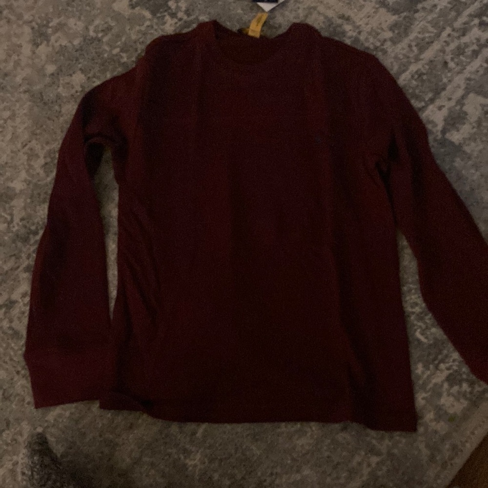 Polo boys long sleeve tee, size M, red